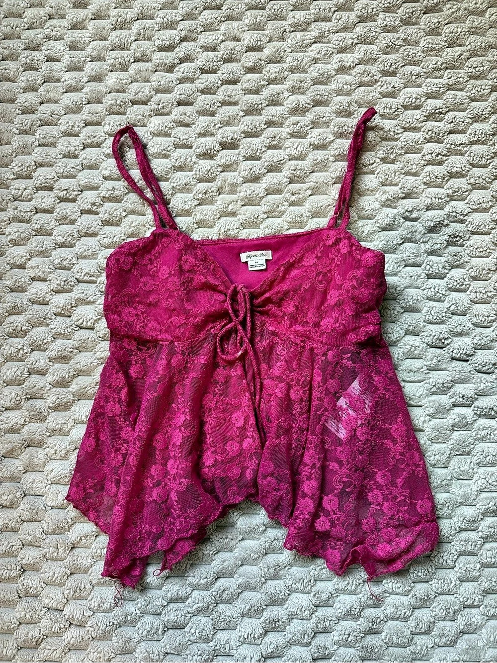 Kimchi Blue Lace Floral Camisole in Pink Size Small